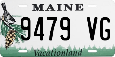 ME license plate 9479VG