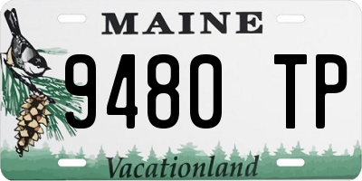 ME license plate 9480TP