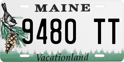 ME license plate 9480TT