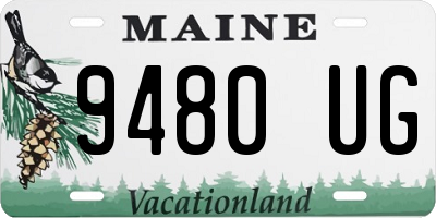 ME license plate 9480UG