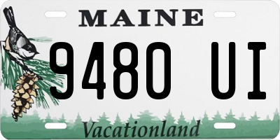 ME license plate 9480UI