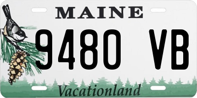 ME license plate 9480VB