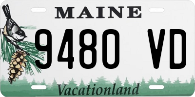 ME license plate 9480VD