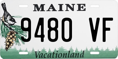 ME license plate 9480VF