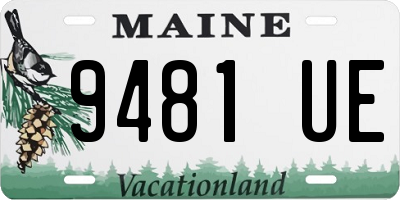 ME license plate 9481UE
