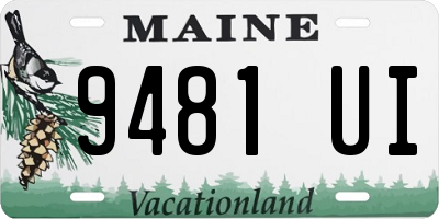 ME license plate 9481UI