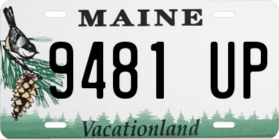 ME license plate 9481UP