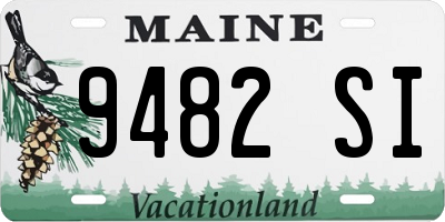 ME license plate 9482SI