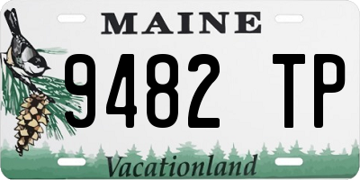 ME license plate 9482TP
