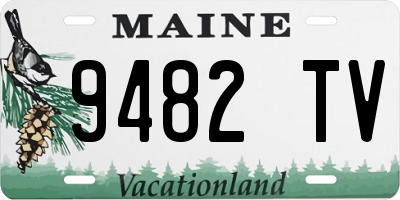 ME license plate 9482TV