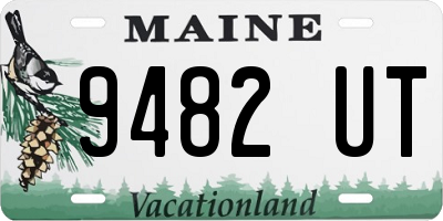 ME license plate 9482UT