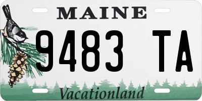ME license plate 9483TA