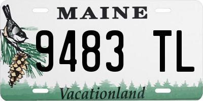 ME license plate 9483TL