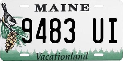 ME license plate 9483UI