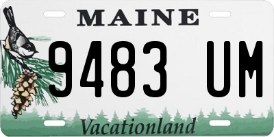 ME license plate 9483UM
