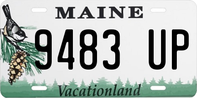 ME license plate 9483UP