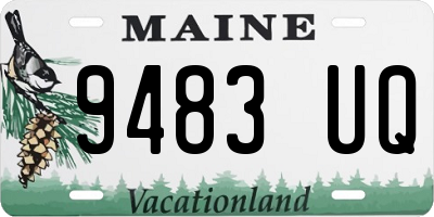 ME license plate 9483UQ