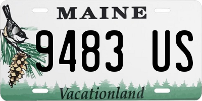 ME license plate 9483US