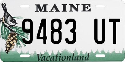 ME license plate 9483UT