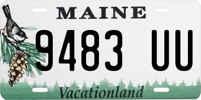 ME license plate 9483UU