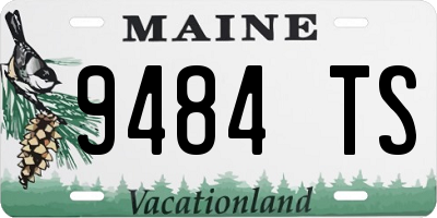 ME license plate 9484TS