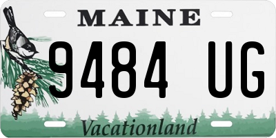 ME license plate 9484UG