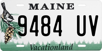 ME license plate 9484UV