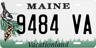 ME license plate 9484VA