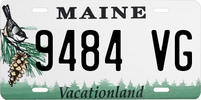 ME license plate 9484VG