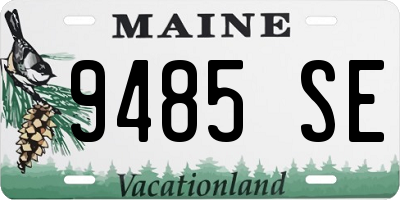ME license plate 9485SE