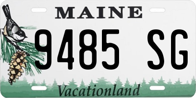 ME license plate 9485SG