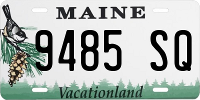 ME license plate 9485SQ