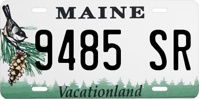 ME license plate 9485SR