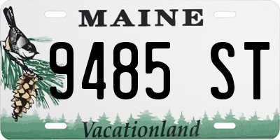 ME license plate 9485ST