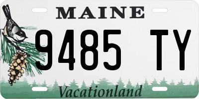 ME license plate 9485TY