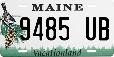 ME license plate 9485UB