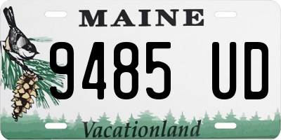 ME license plate 9485UD