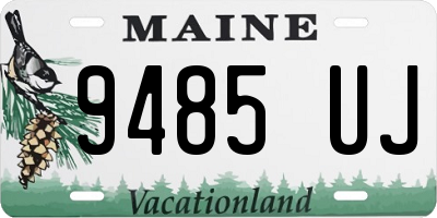 ME license plate 9485UJ