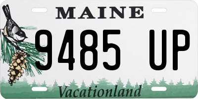 ME license plate 9485UP