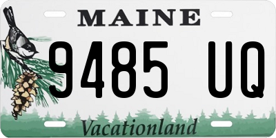 ME license plate 9485UQ