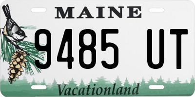 ME license plate 9485UT
