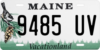 ME license plate 9485UV