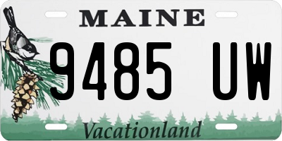 ME license plate 9485UW