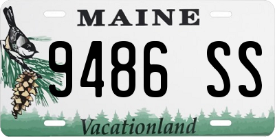 ME license plate 9486SS