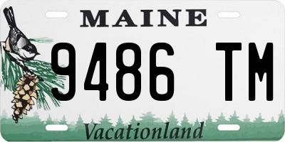 ME license plate 9486TM