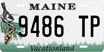 ME license plate 9486TP