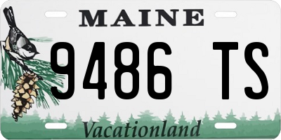 ME license plate 9486TS