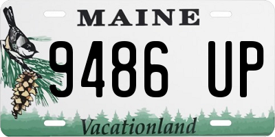ME license plate 9486UP
