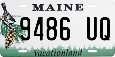ME license plate 9486UQ