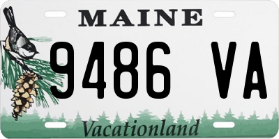 ME license plate 9486VA